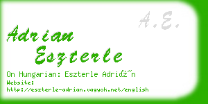 adrian eszterle business card